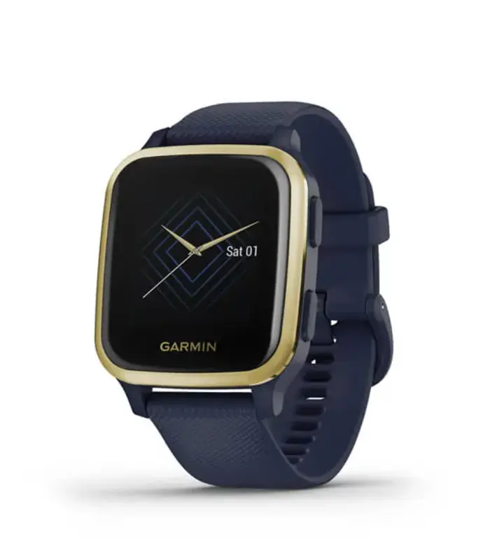 Garmin Venu Sq Music Edition Light Gold Aluminum Bezel with Navy Case and Silicone Band price in DUBAI
